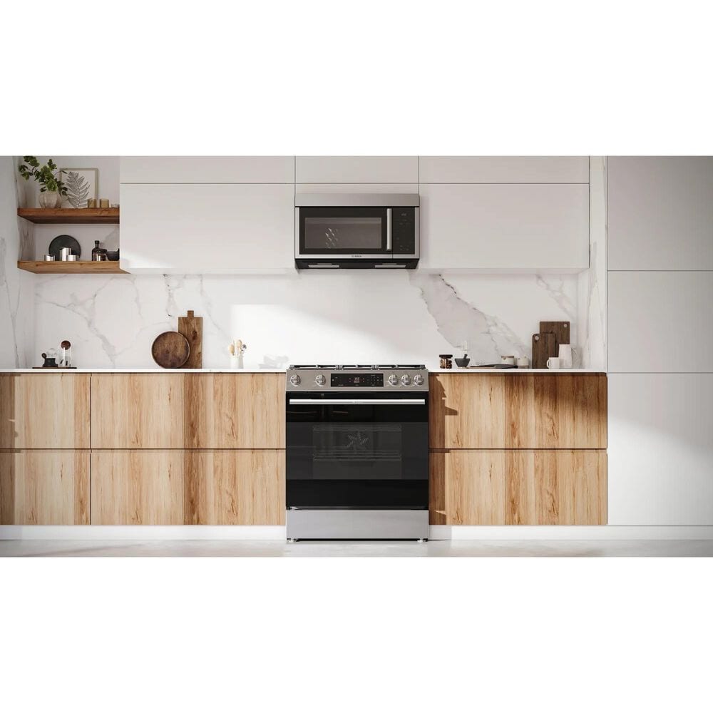 Bosch 300 Series 1.7 Cu. Over-The-Range Microwave in Stainless Steel, , large