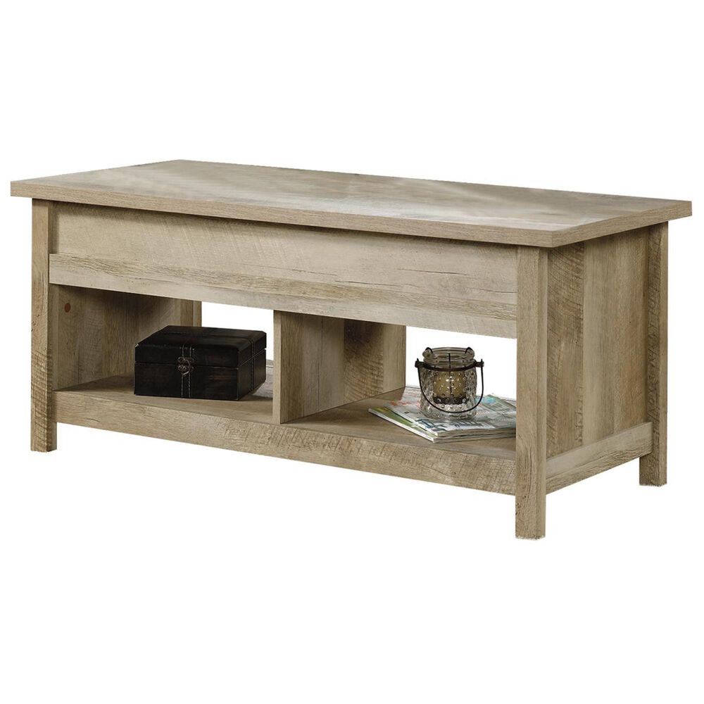 Sauder Cannery Bridge Lift Top Coffee Table in Lintel Oak Nebraska