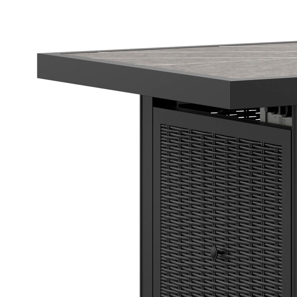 Ashley Beachcroft 5-Piece Fire Pit Conversation Set in Light Gray, , large