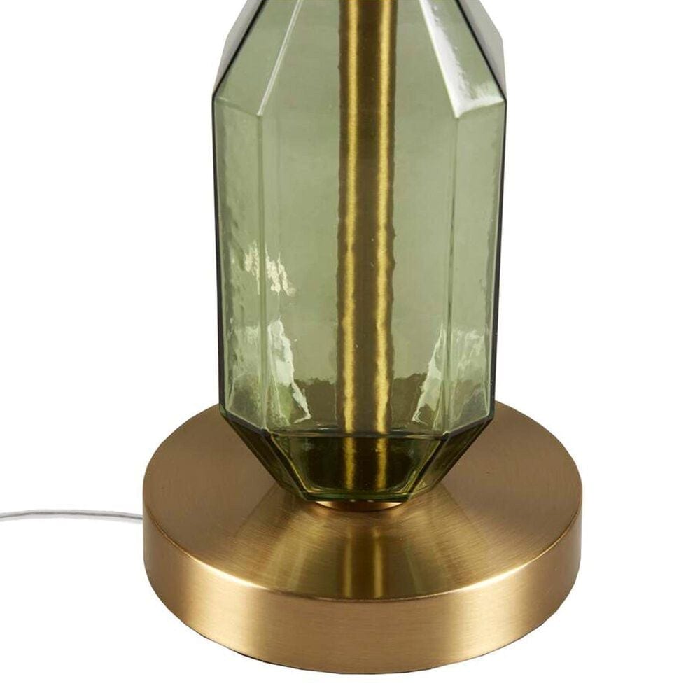 Hampton Park Zirconia Table Lamp in Green and Gold, , large