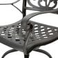 Hearth and Haven Outdoor Aluminum Swivel Barstool with Scrolled Arms in Bronze, , large