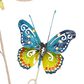 Maple and Jade 45" x 7" Eclectic Butterfly Wall Decor in Green, Blue, Red, Yellow, Brown and Black, , large
