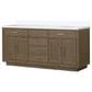 Lexora Home Abbey 72" Double Bathroom Vanity in Grey Oak with 2 cm White Cultured Marble Top and Rectangular Sinks, , large