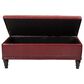 OSP Home Caldwell Storage Ottoman in Crimson Red, , large