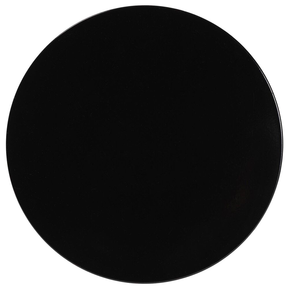 Baxton Studio Ulmer Patio Side Table in Black, , large