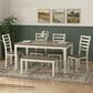 Golden Wave Furniture Wichita 6-Piece Dining Set in Dogwood Bark and Blossom, , large