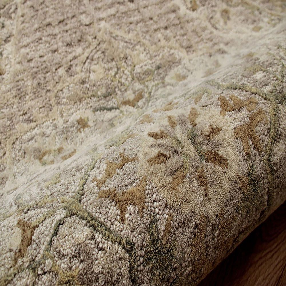 L&amp;R Resources Sinuous Cottage Medallion 4&#39; Round Beige and Cream Area Rug, , large