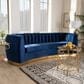 Baxton Studio Milena Stationary Sofa in Royal Blue Velvet, , large