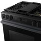 Samsung Bespoke Bespoke 6.0 Cu. Ft. Smart Slide-In Gas Range with Non-stick Griddle and 18K BTU Brass Burner in Matte Black Steel, , large