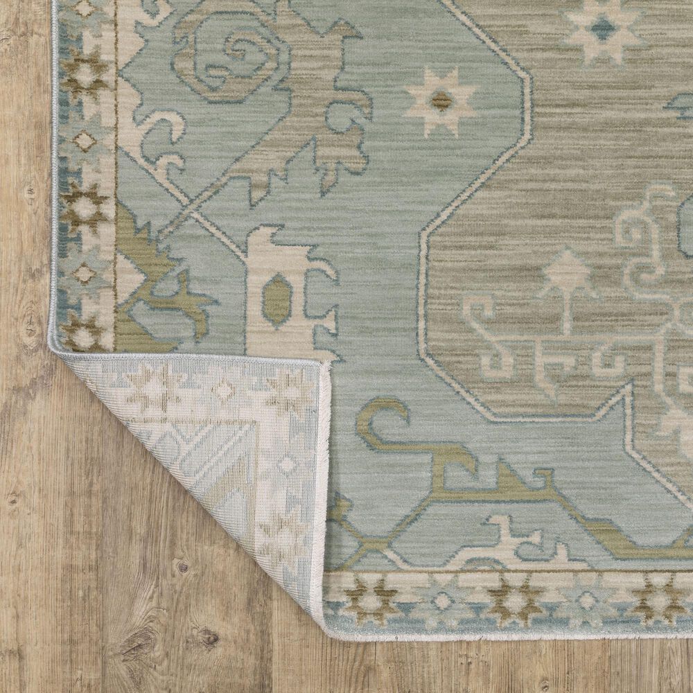 Oriental Weavers Maeve MAE12 Grey and Blue 2'3" x 7'6" Runner, , large