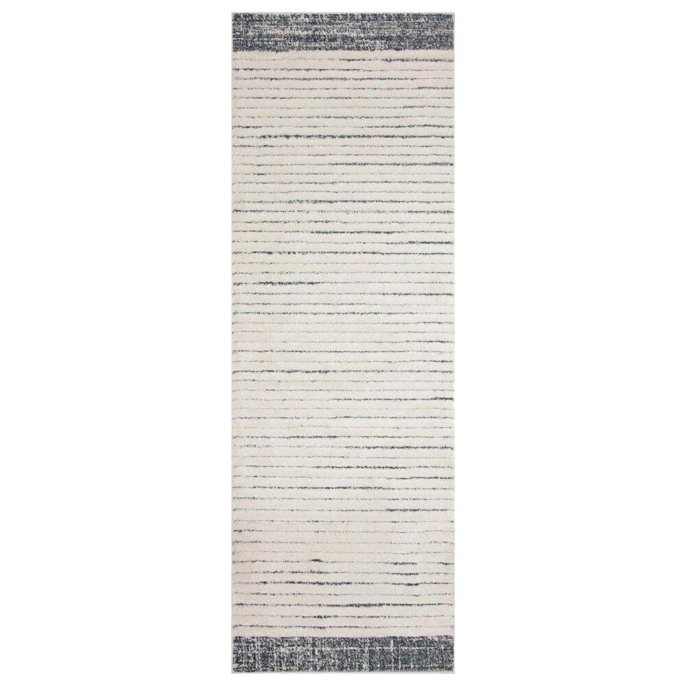 Loloi II Hagen 2"7" x 10"10" White and Ocean Runner, , large