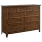 Hawthorne Furniture San Mateo Queen Storage Bed with Dresser and Two Nightstands in Tuscan, , large
