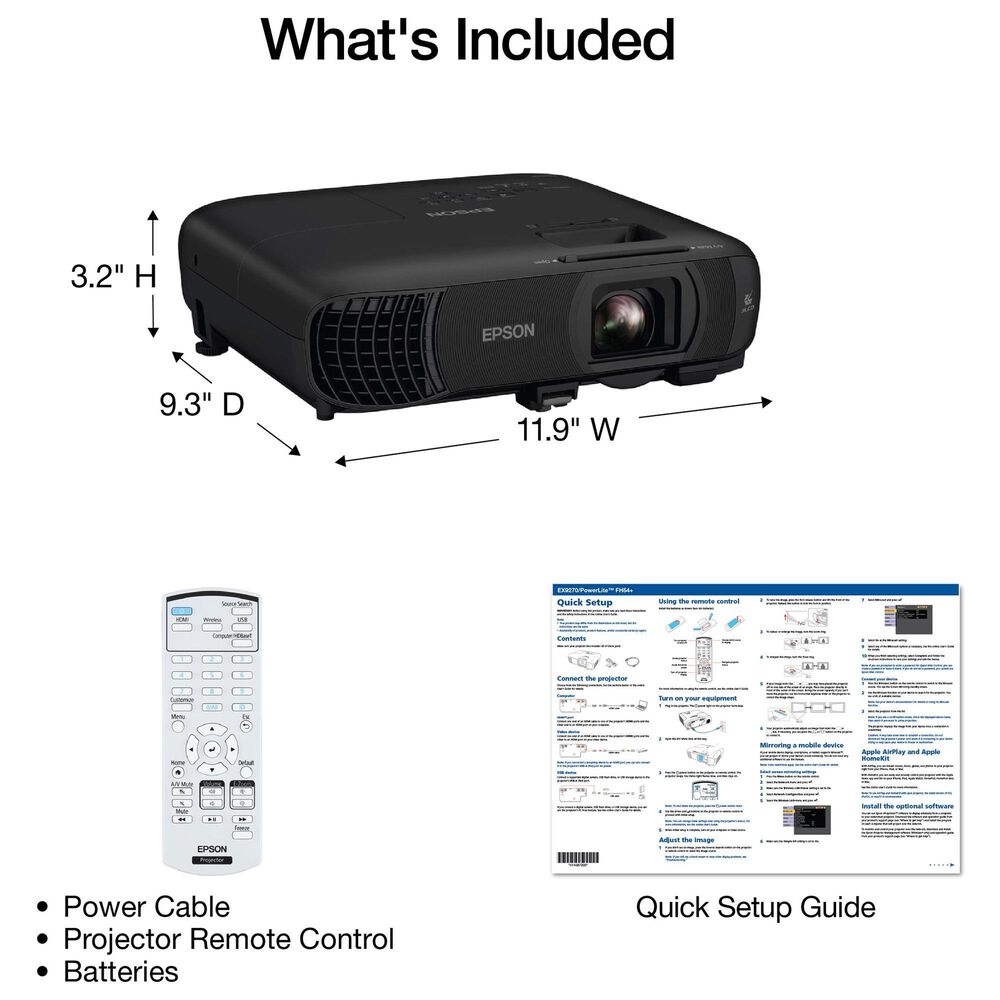 Epson Epson Pro EX9270 Wireless Full HD 1080p 3LCD Projector, , large