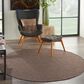 Nourison Positano 6" Round Natural Indoor/Outdoor Area Rug, , large