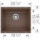 Blanco Precis 21" Single Bowl Kitchen Sink in Cafe, , large