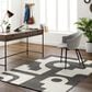 Surya Brook 5" x 7"6" White and Charcoal Area Rug, , large