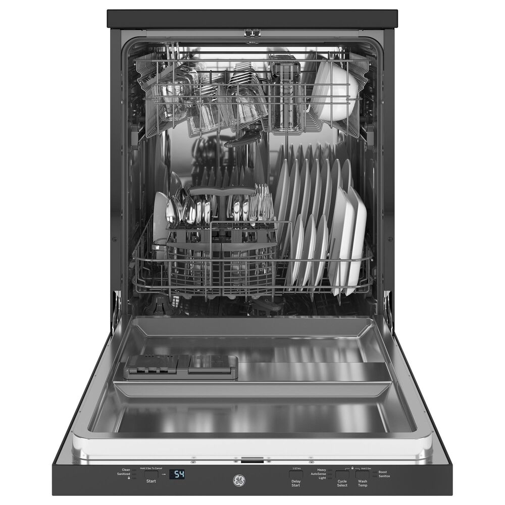 GE Appliances 24&quot; Interior Portable Dishwasher in Black, , large