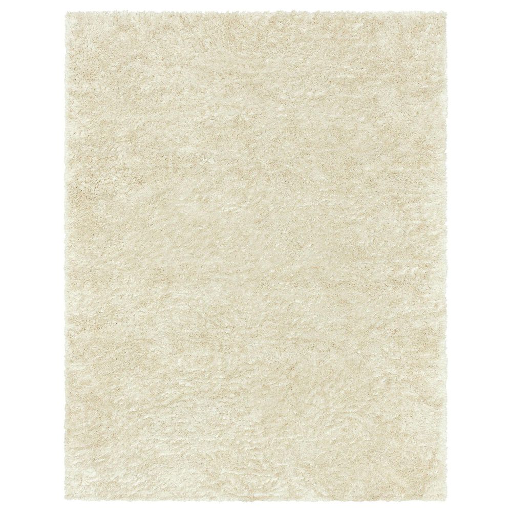 Karastan Billow Shag 5"3" x 8" Ivory Area Rug, , large
