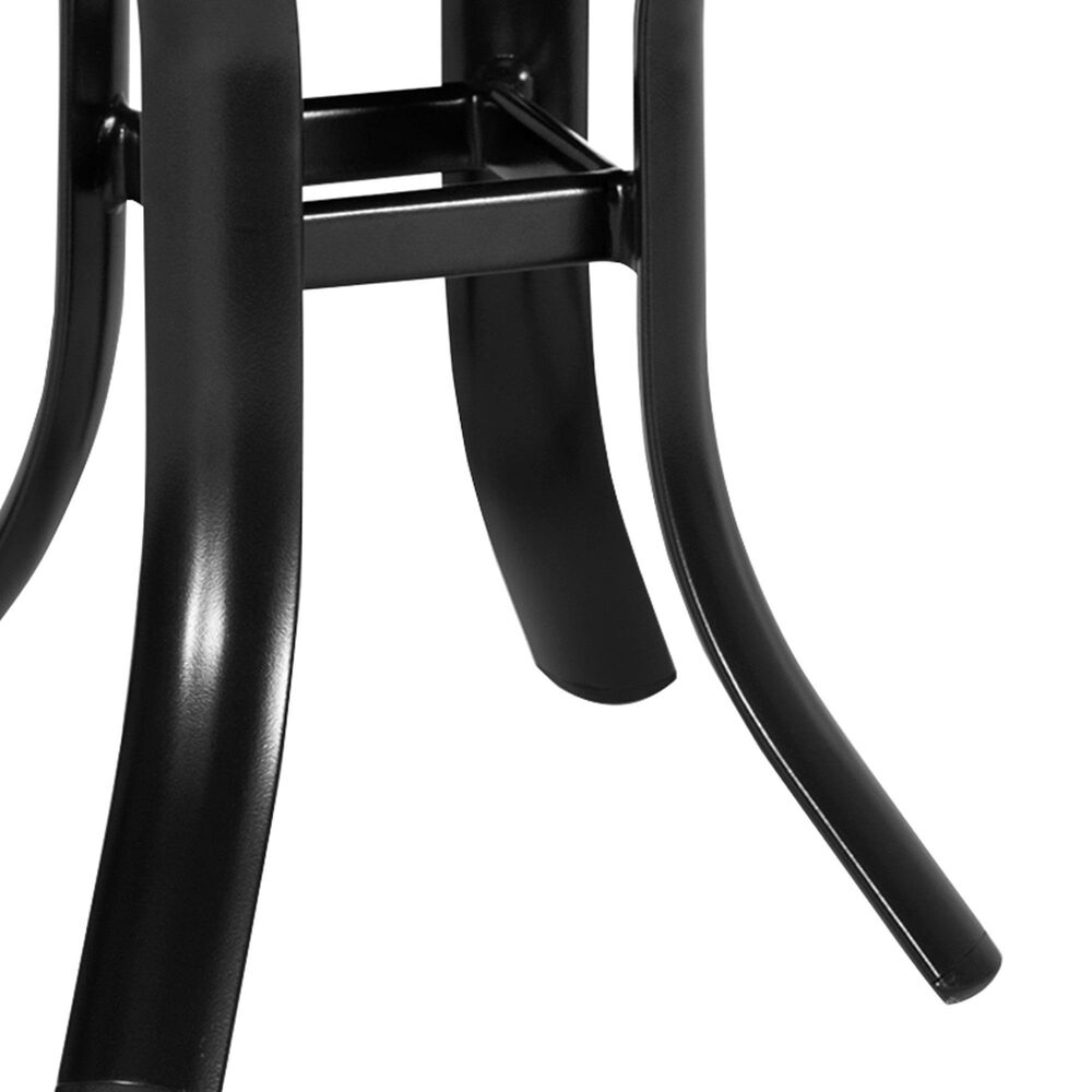 Winston Icon Patio Square End Table in Textured Pewter, , large