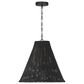 Creative Coop Rosemary 1-Light Small Pendant with Black Shade, , large