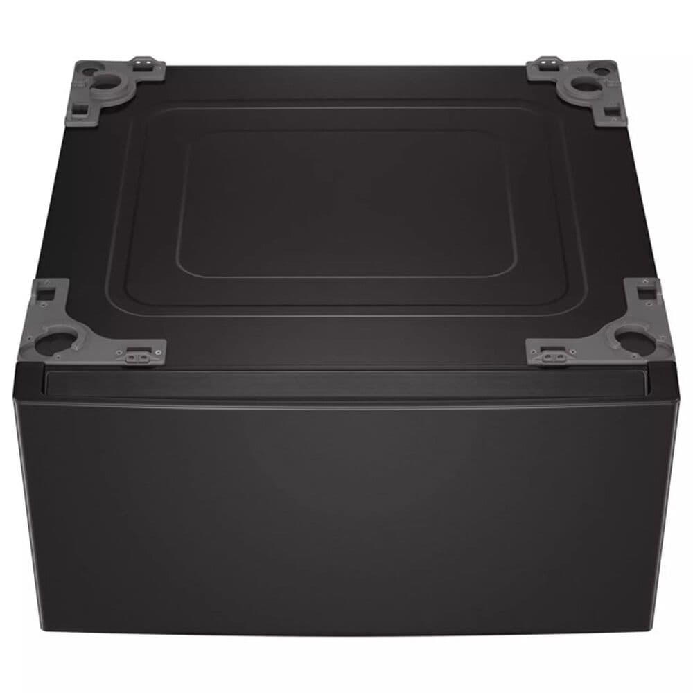 LG 4.5 Cu. Ft. Front Load Washer and 7.4 Cu. Ft. Gas Dryer Laundry Pair with Pedestals in Black Steel, , large