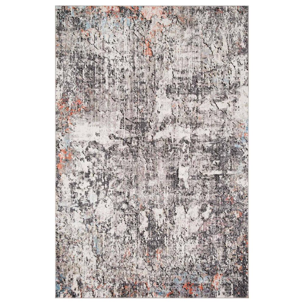 Loloi Medusa MED-01 9"3" x 13"3" Ivory and Granite Area Rug, , large