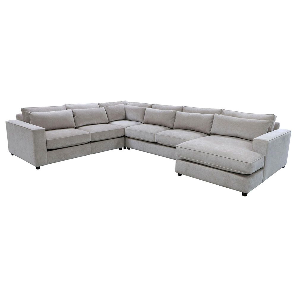 FULTON HOME Tony 5-Piece Sectional in Taupe, , large