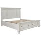 Ashley Robbinsdale California King Panel Storage Bed in Antique White, , large