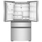 Whirlpool 22 Cu. Ft. 4-Door Depth French Door Refrigerator with EasyView Drawers in Fingerprint Resistant Stainless Steel, , large