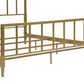 Furniture of America Blair King Slat Bed in Gold, , large