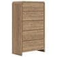 Ashley Gramburg 5 Piece Twin Platform Panel Bedroom Set in Warm Brown, , large