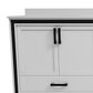 Lexora Home Ziva 84" Double Bathroom Vanity in White with 2 cm White Cultured Marble Top and Rectangular Sinks, , large