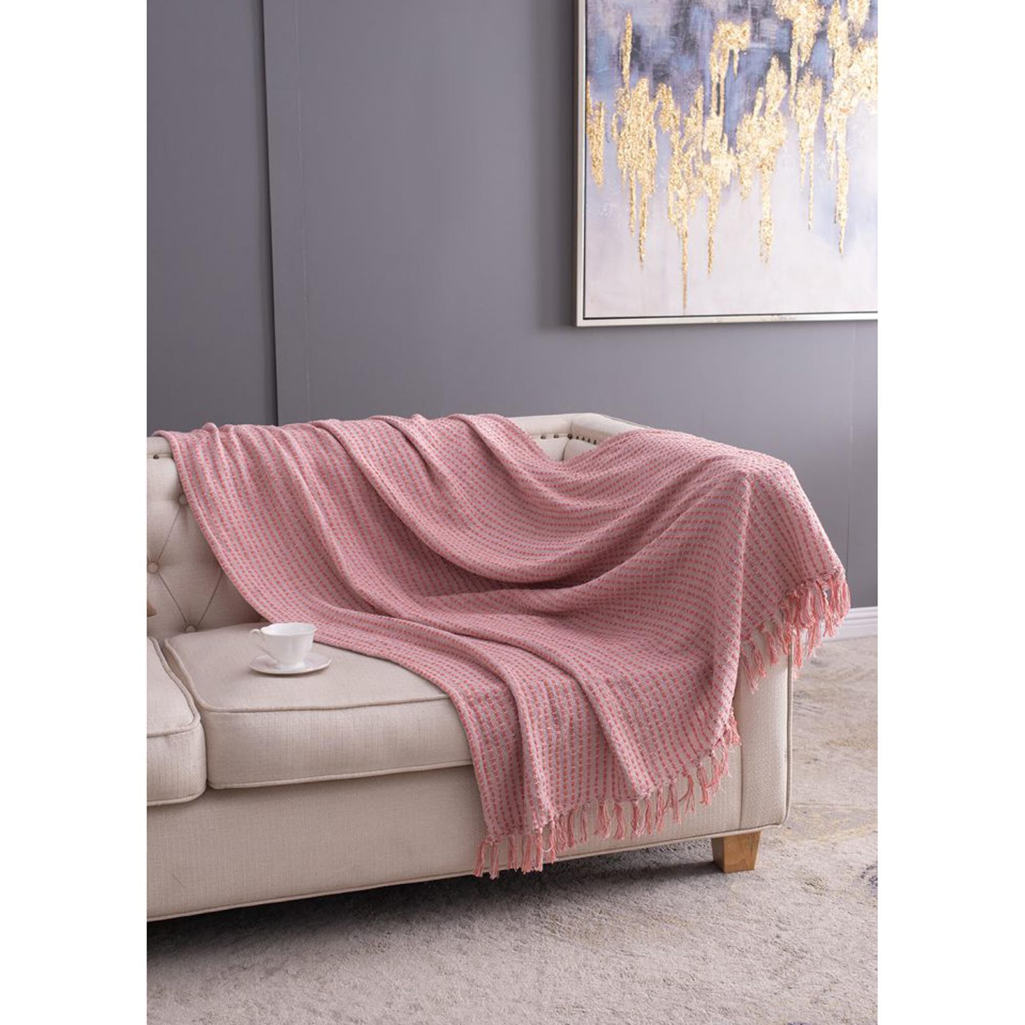 Pink large throw new arrivals