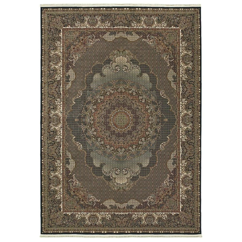 Oriental Weavers Masterpiece 5330B 2'3" x 10' Blue Runner, , large