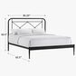 Hawthorne Furniture Vintage Queen Metal Panel Bed in Matte, , large