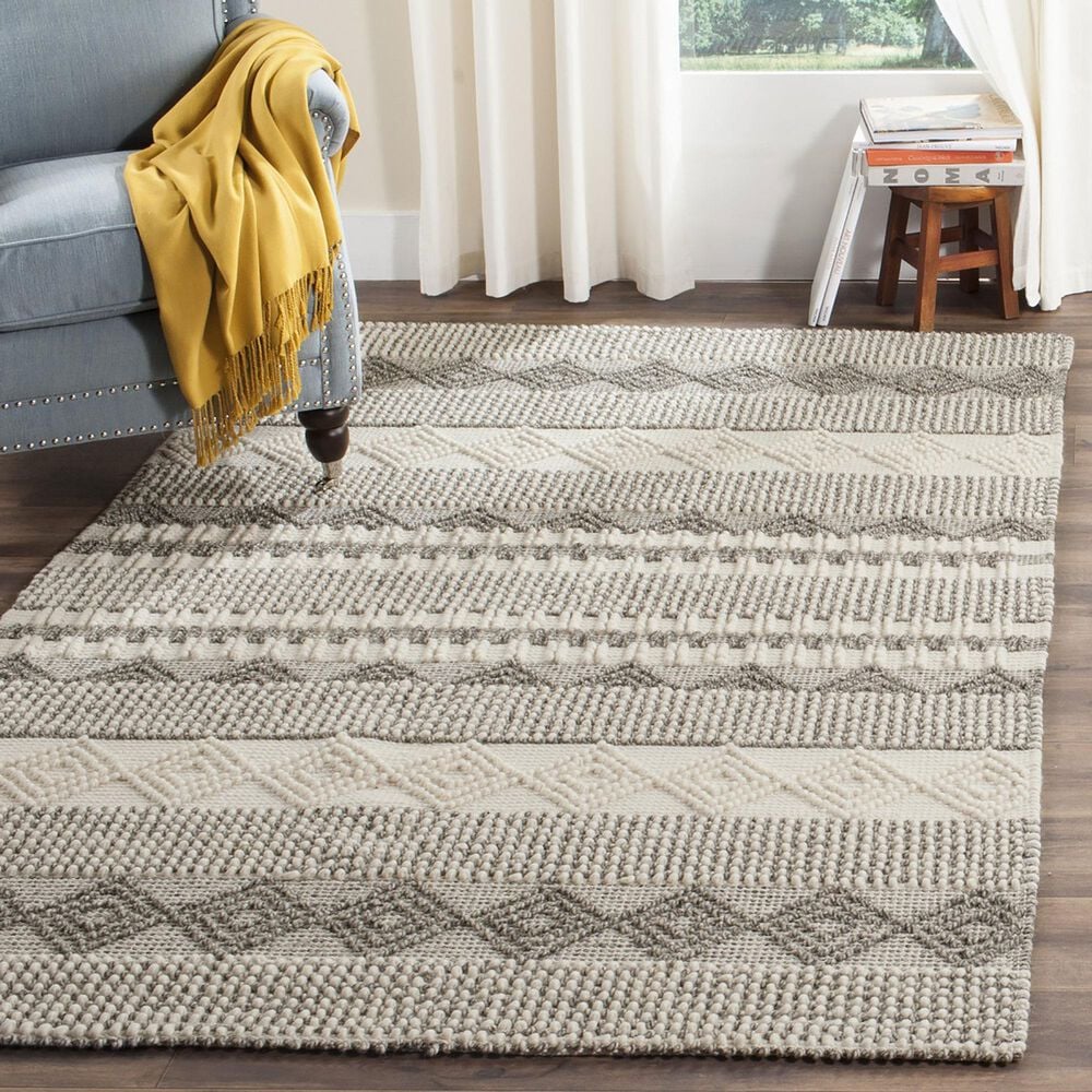 Safavieh Natura Transitional 6&#39; x 9&#39; Grey and Ivory Area Rug, , large
