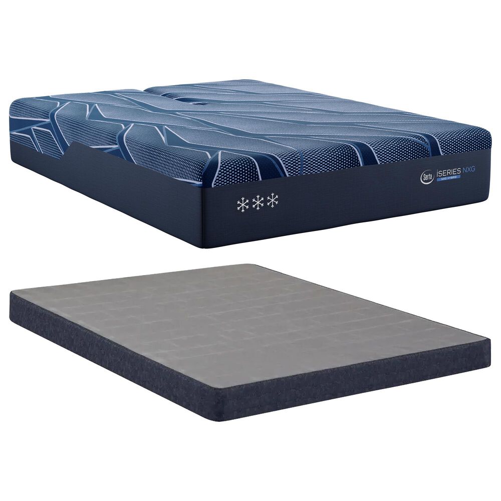 Serta iSeries NXG 3500 Hybrid Medium Queen Mattress with Low Profile Box Spring, , large
