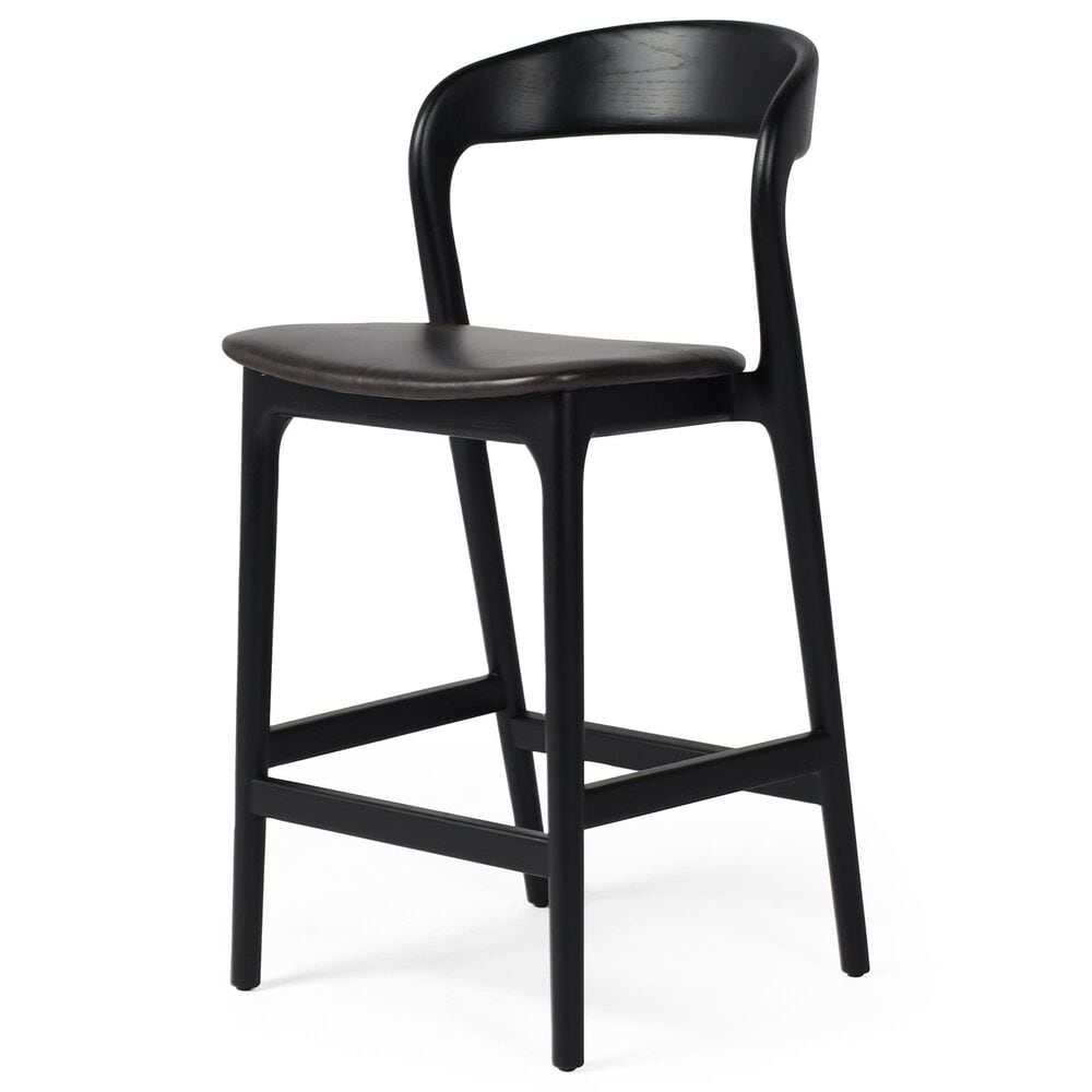 Four Hands Amare Counter Stool in Black, , large