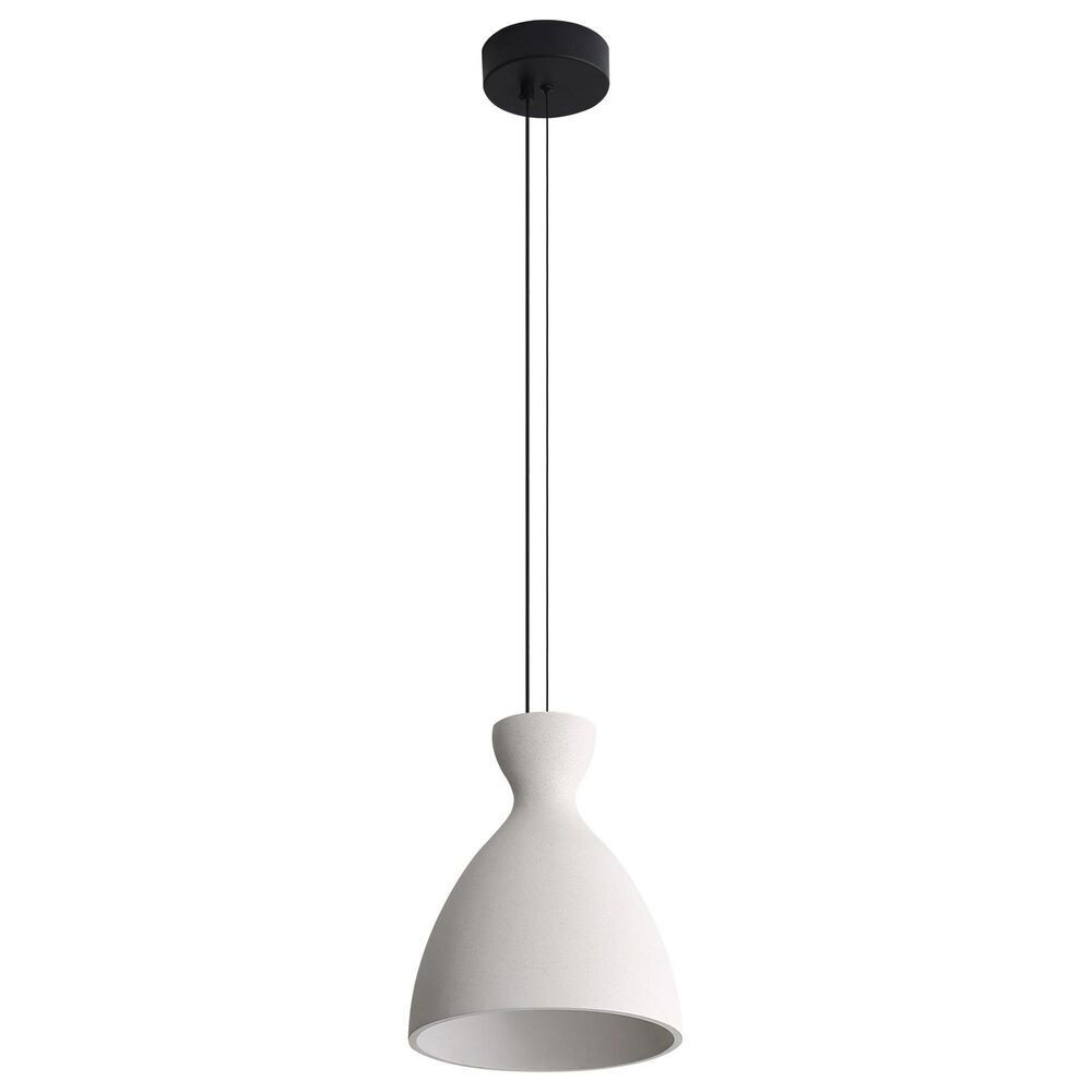 Golden Lighting Aethera 10" 1-Light LED Pendant in White Sandstone, , large