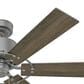Hunter Gilrock 52" Ceiling Fan in Matte Silver, , large