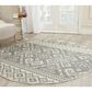 Safavieh Adirondack ADR107B-4R 4" x 4" Ivory/Silver Round Rug, , large