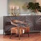 Blue Sun Designs Liara Arm Chair in Mindi Wood and Goat Hide , , large