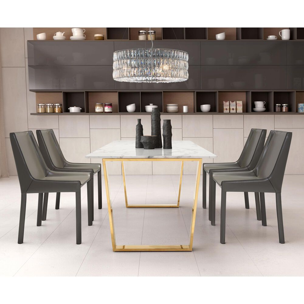 Zuo Modern Jena Ceiling Lamp in Chrome, , large