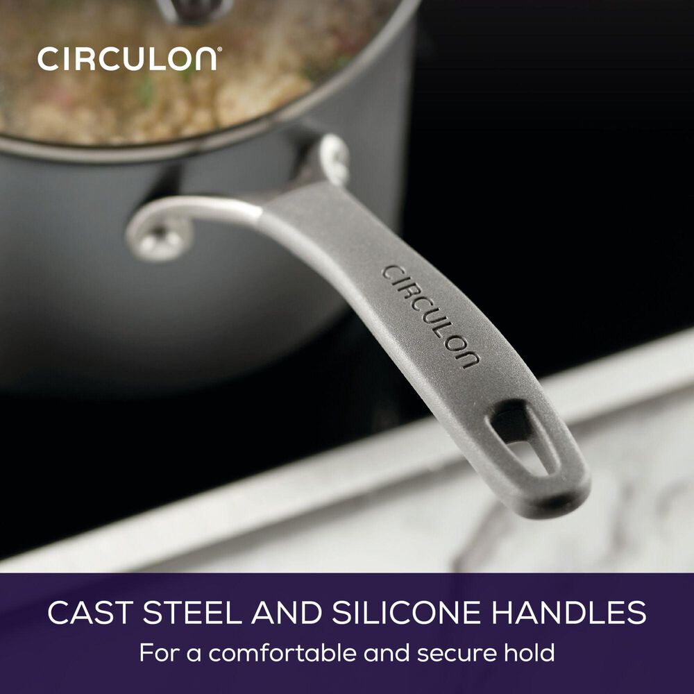 Circulon A1 Series 3-Quart ScratchDefense Nonstick Sauce Pan with Lid in Graphite, , large