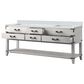 Lexora Home Norwalk 80" Double Bathroom Vanity in White Oak with White Cultured Marble Top  and Rectangle Sink, , large