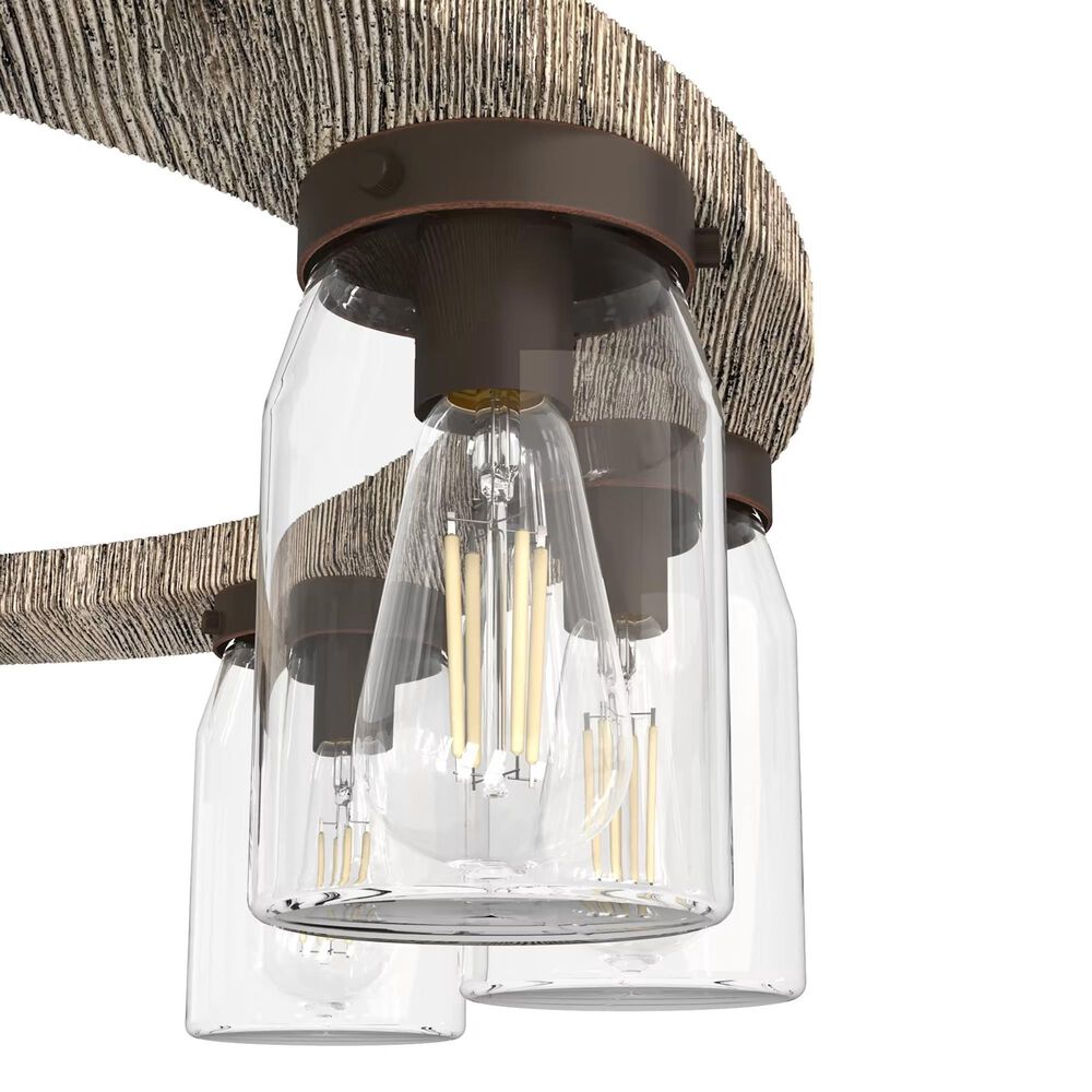 Hunter Devon Park 9-Light Chandelier in Onyx Bengal and Barnwood, , large