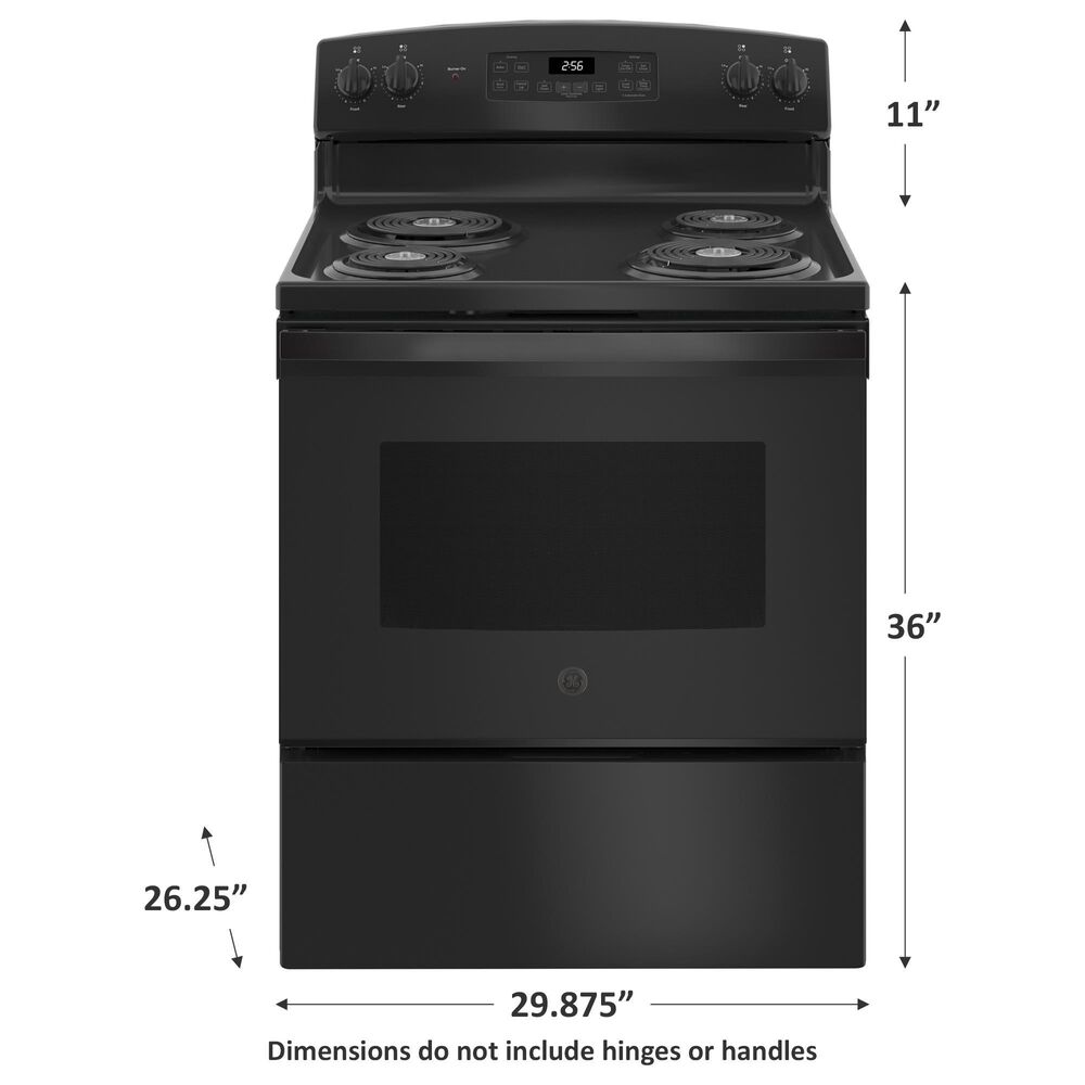 GE Appliances 30&quot; Free-Standing Electric Range in Black, , large
