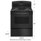 GE Appliances 30" Free-Standing Electric Range in Black, , large