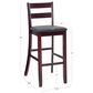 Linon Home Decor Torino Soho Bar Stool in Merlot, , large