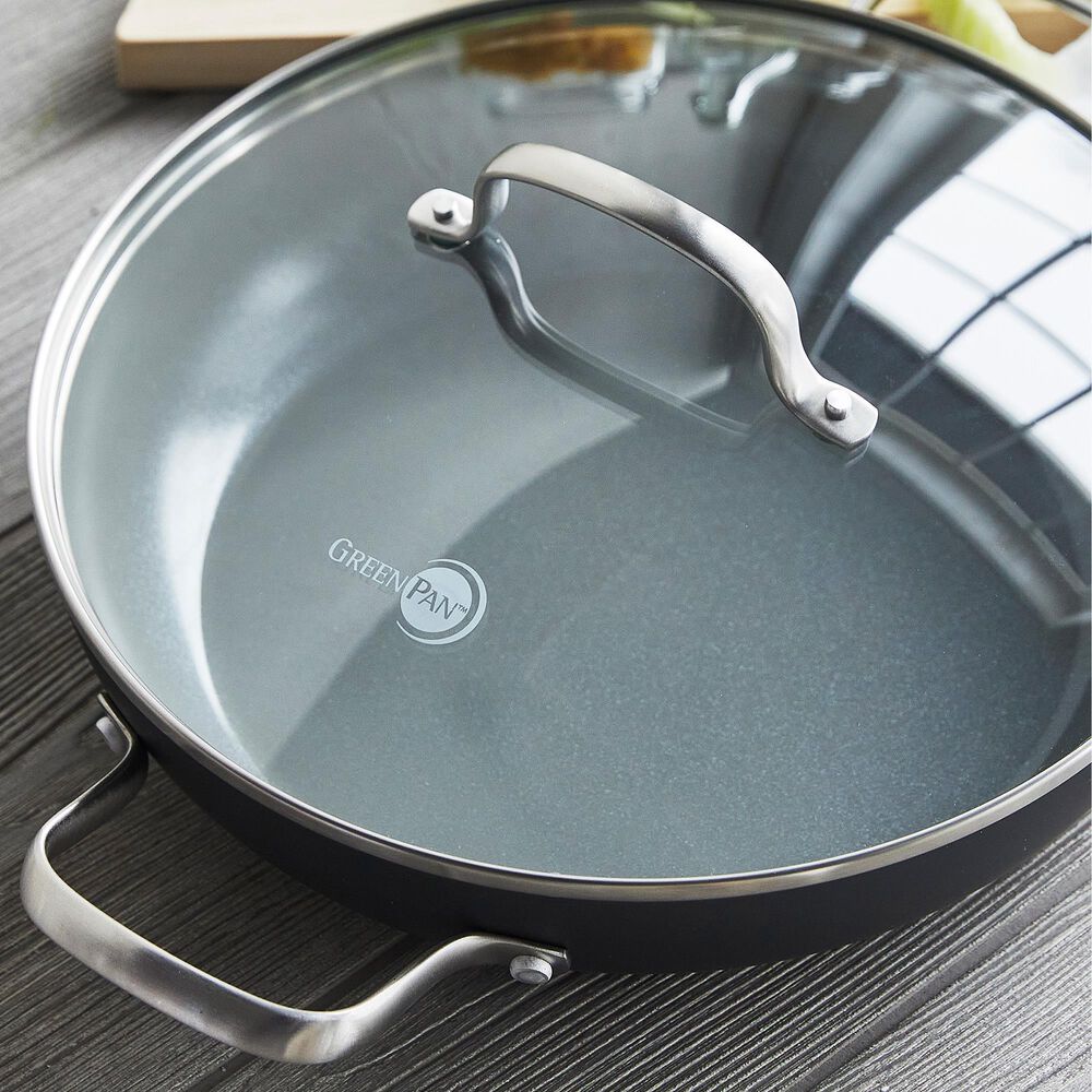 Green Pan Chatham 11" Everyday Pan with Lid in Grey, , large